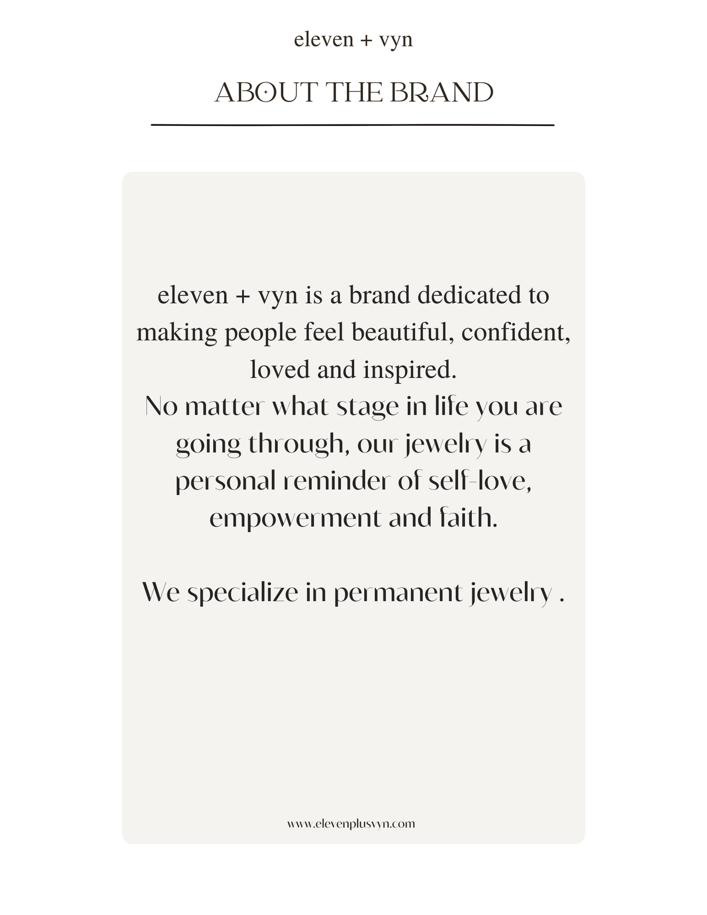 Permanent Jewelry Appointment
