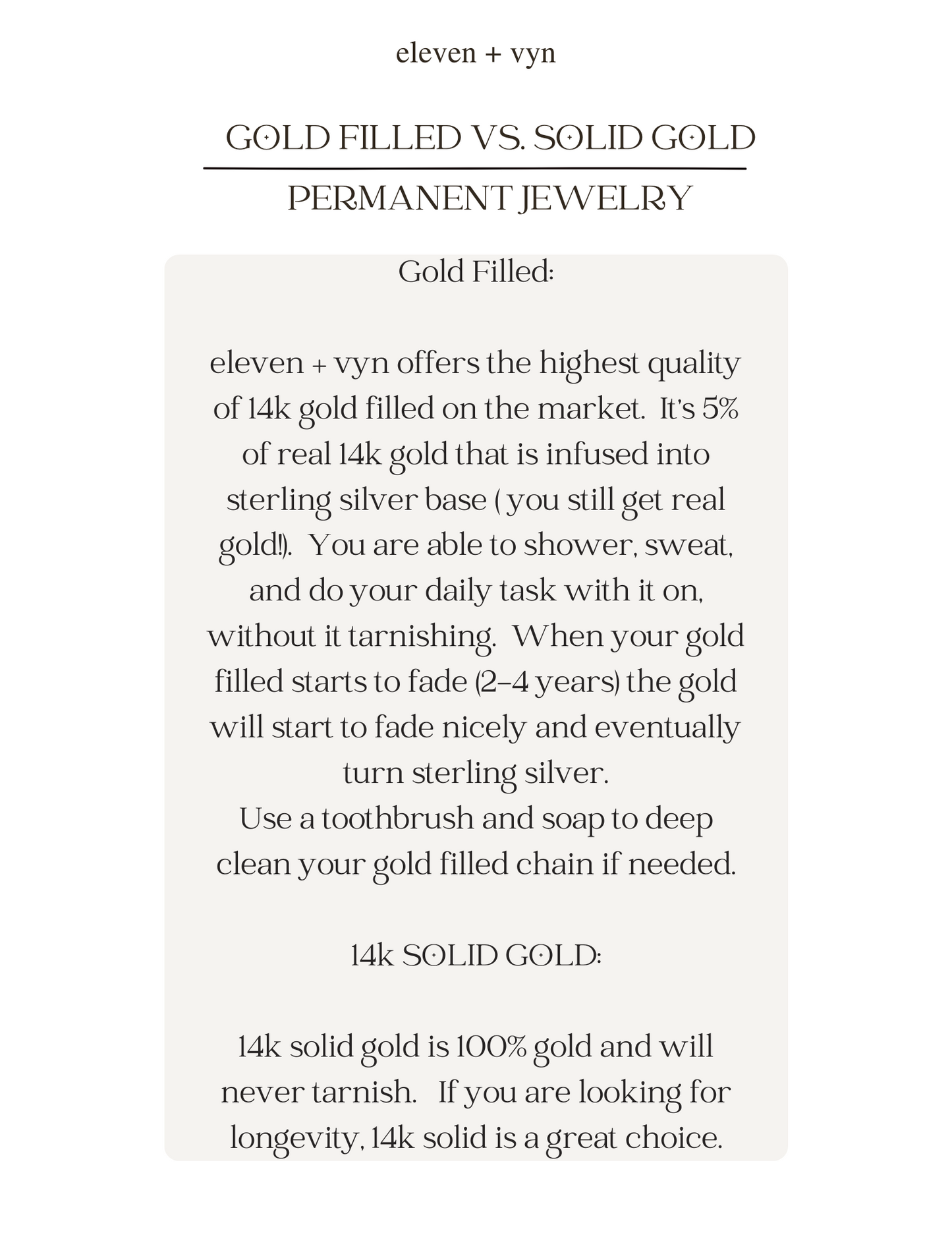 Permanent Jewelry Appointment