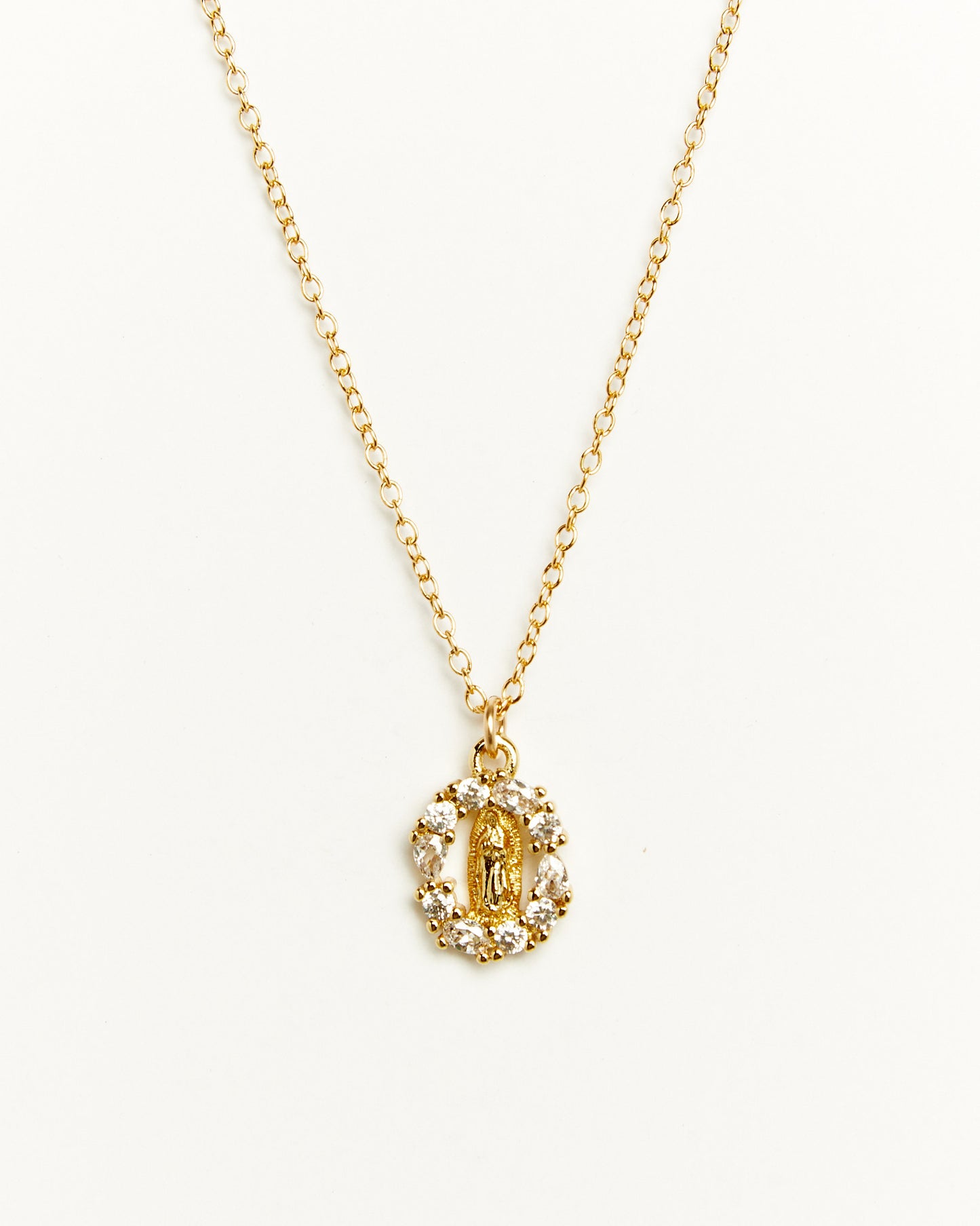 dainty mother mary necklace