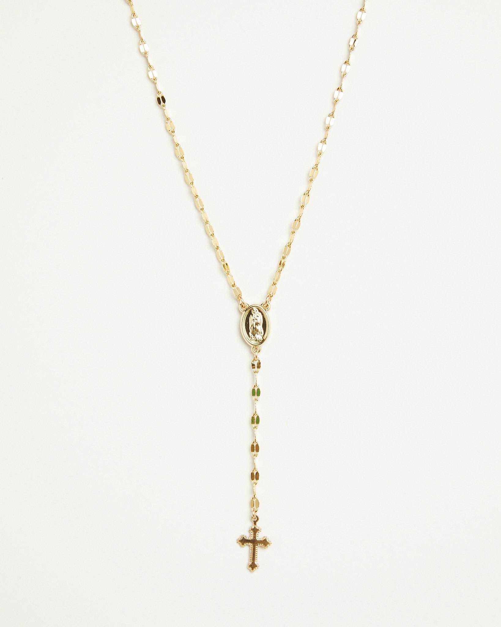 Dainty rosary outlet necklace