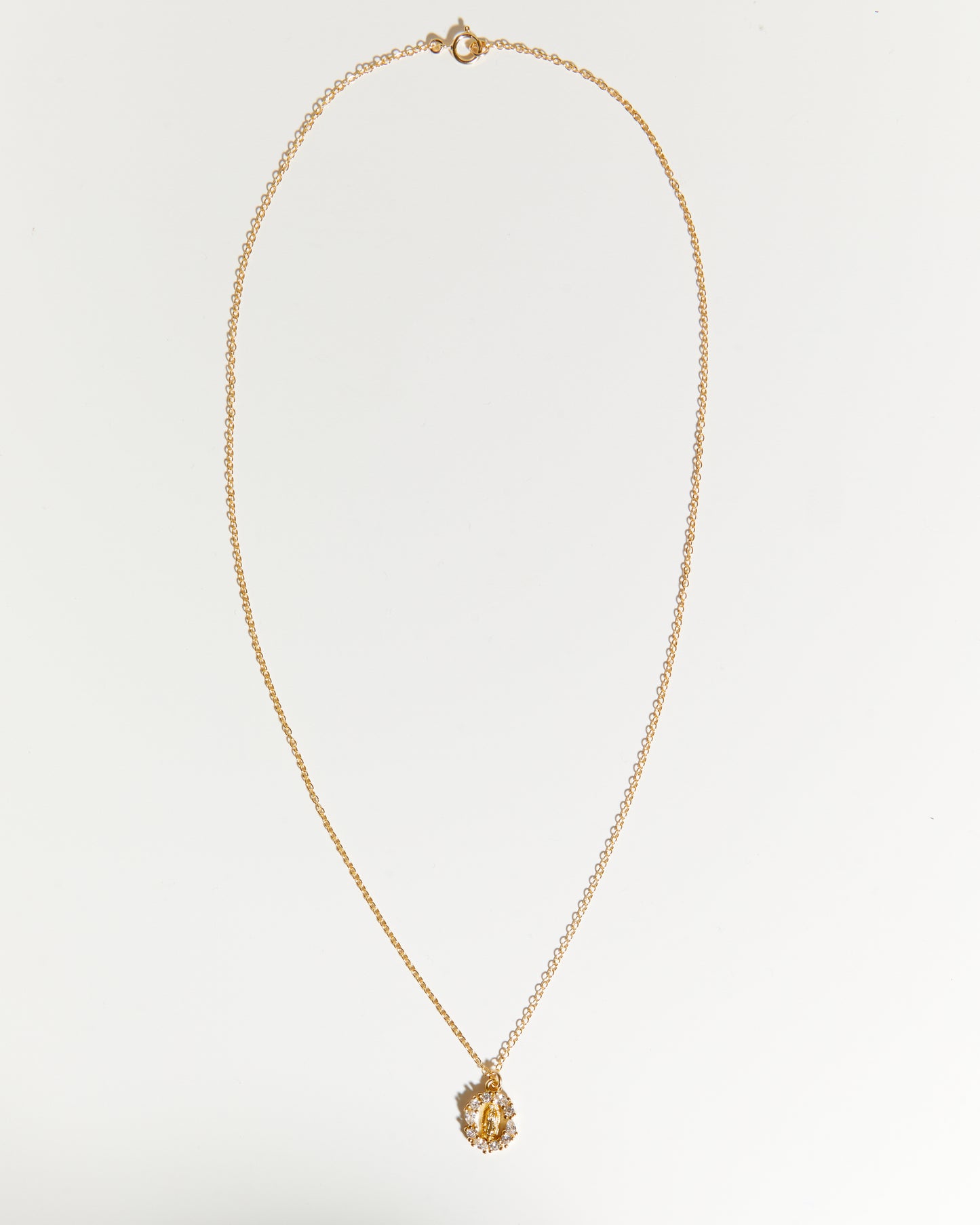 dainty mother mary necklace