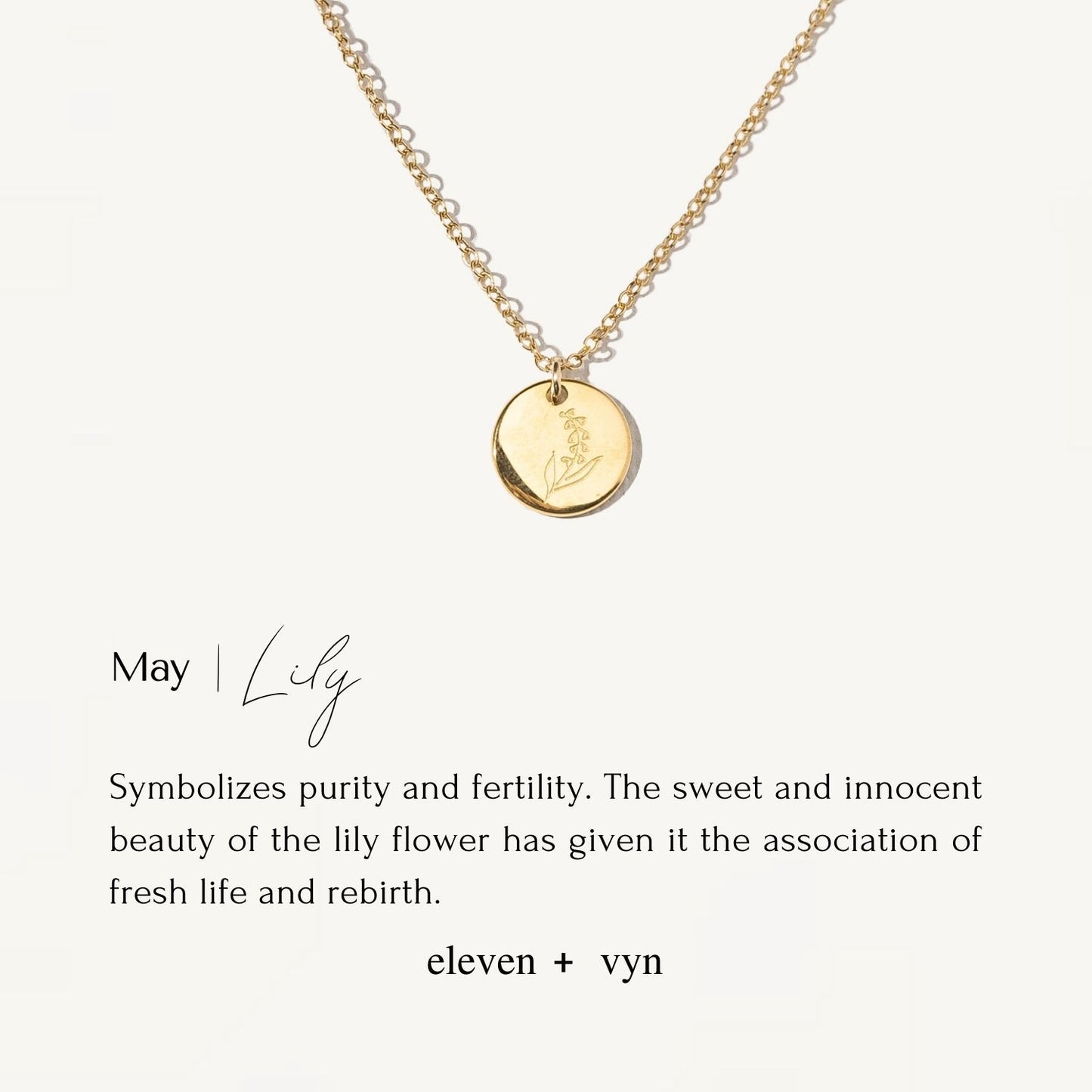 BIRTH FLOWER • Kids Necklace no