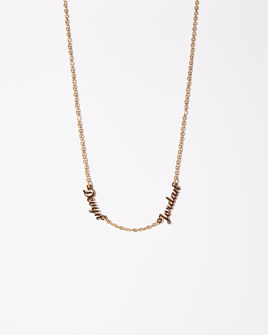 Name necklace- 2 names