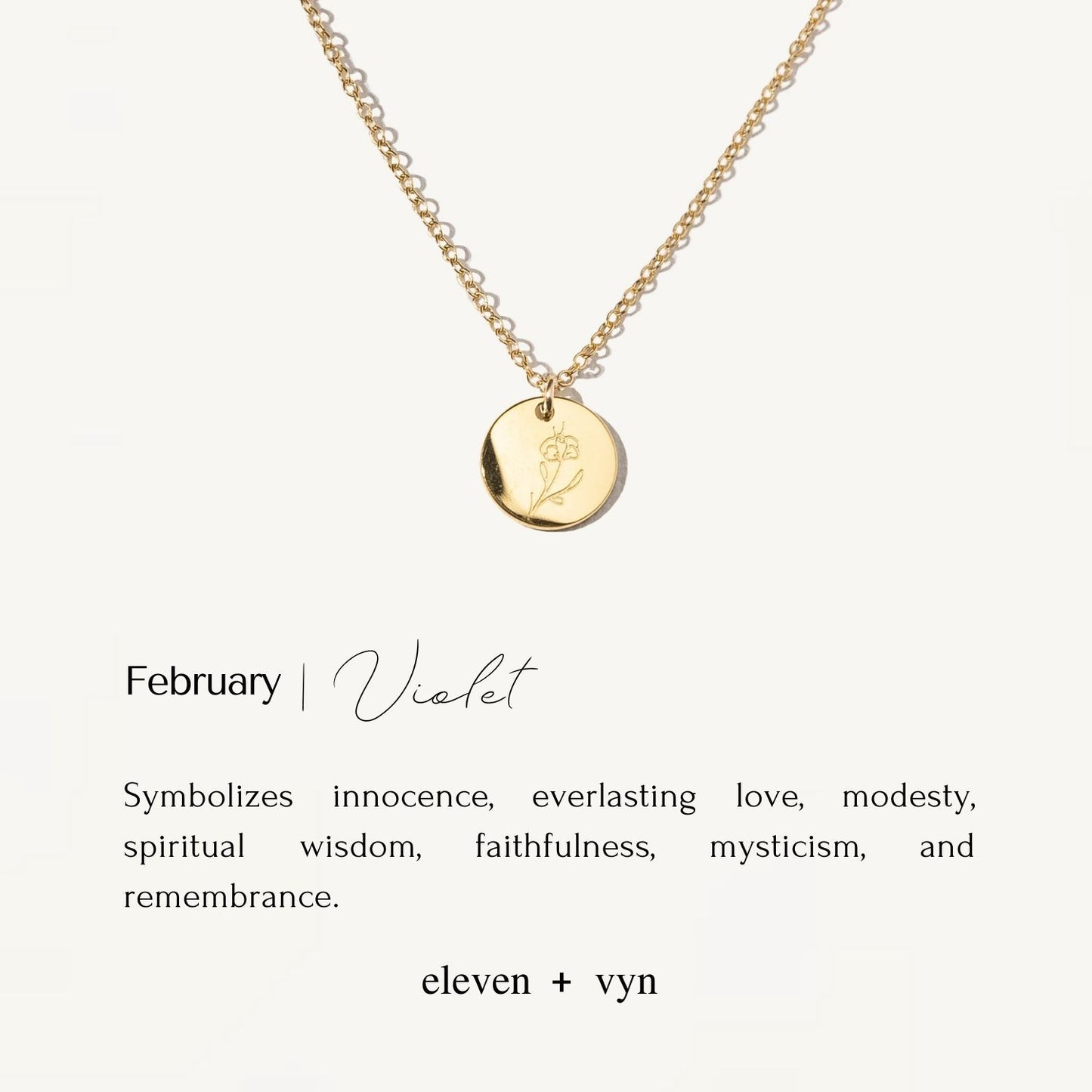 BIRTH FLOWER • Kids Necklace no