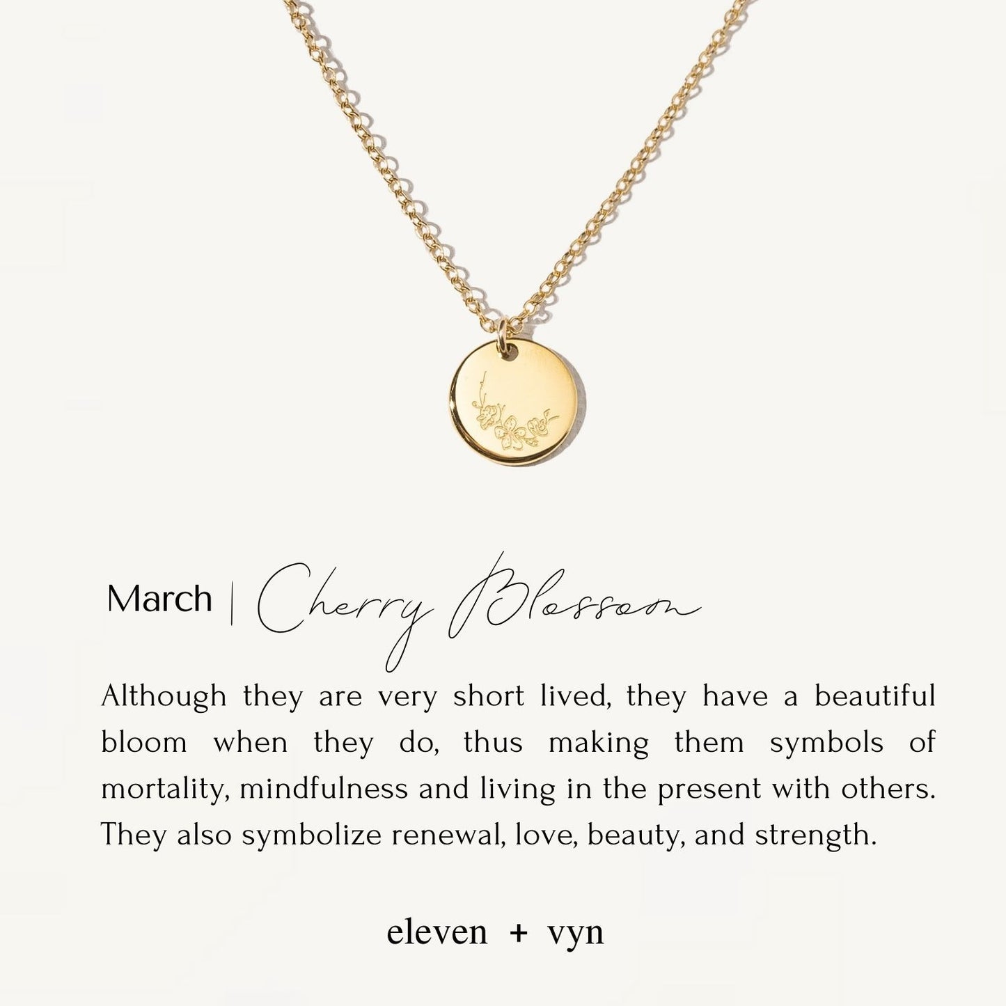 BIRTH FLOWER • Kids Necklace no
