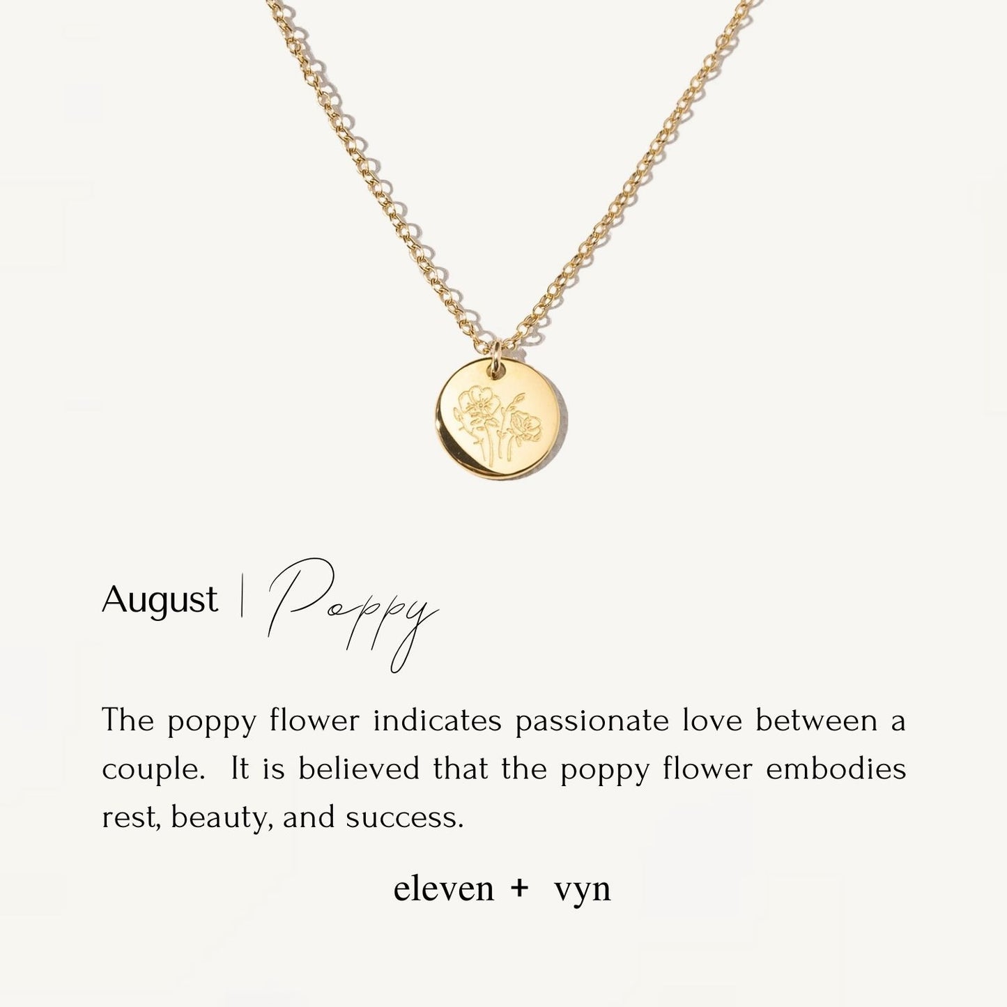 BIRTH FLOWER • Kids Necklace no