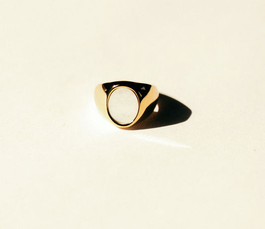Jubilant Mother of Pearl Ring