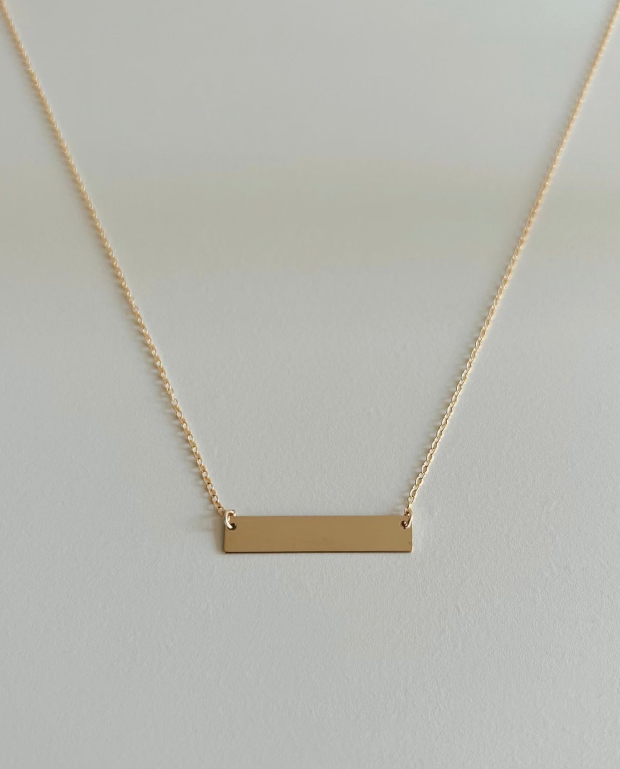 Bar Necklace • Engravable