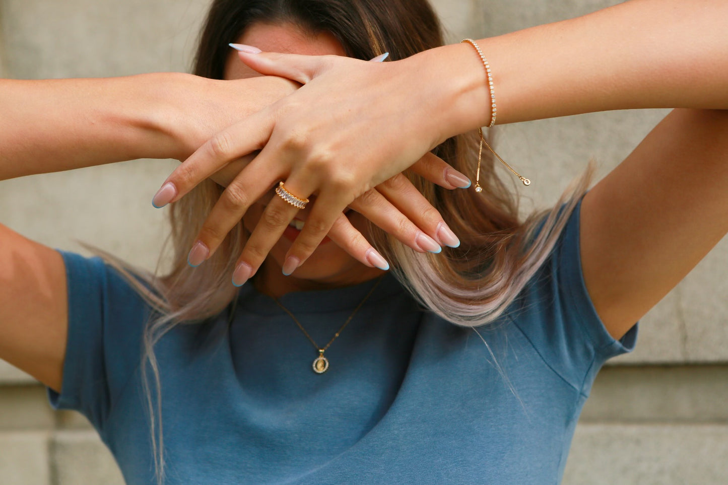 dainty mother mary necklace