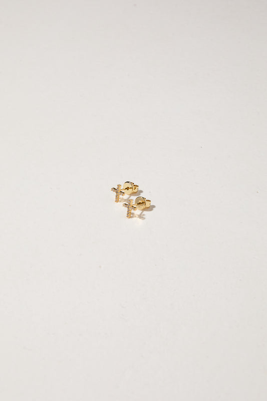 Promise Cross Studs