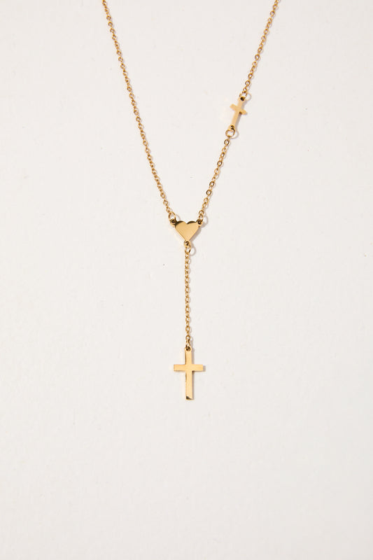 Love Leads Cross Lariat - pre order ready on 12/19/2025