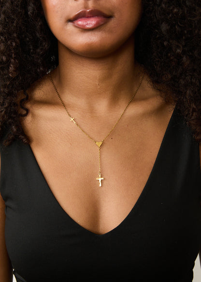 Love Leads Cross Lariat - pre order ready on 12/19/2025