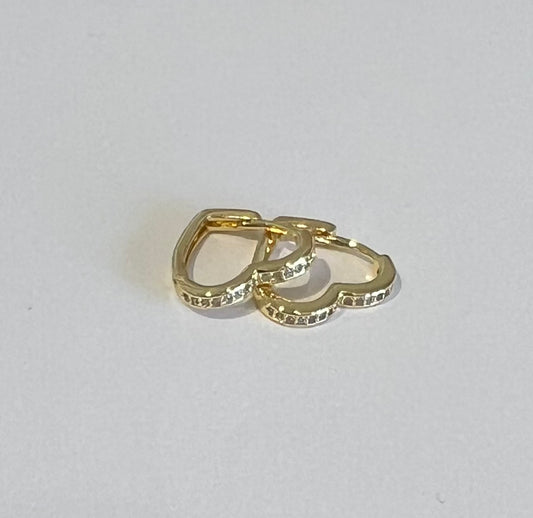 heart hoops cz