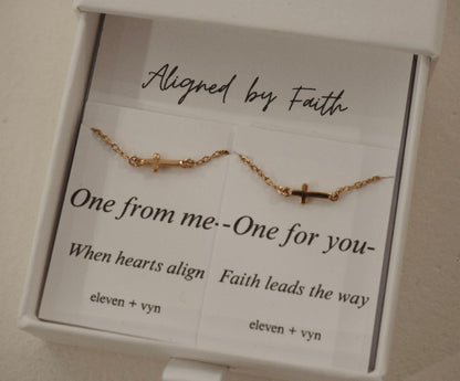 Aligned by Faith Bracelet Set- Buy one, gift one