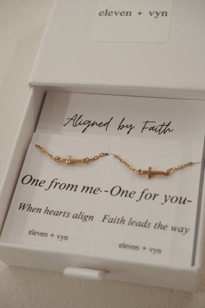 Aligned by Faith Bracelet Set- Buy one, gift one