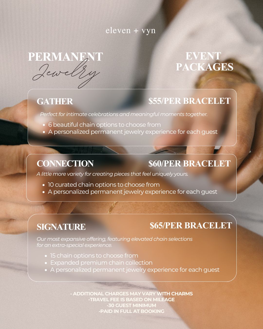 Permanent Jewelry Party Package