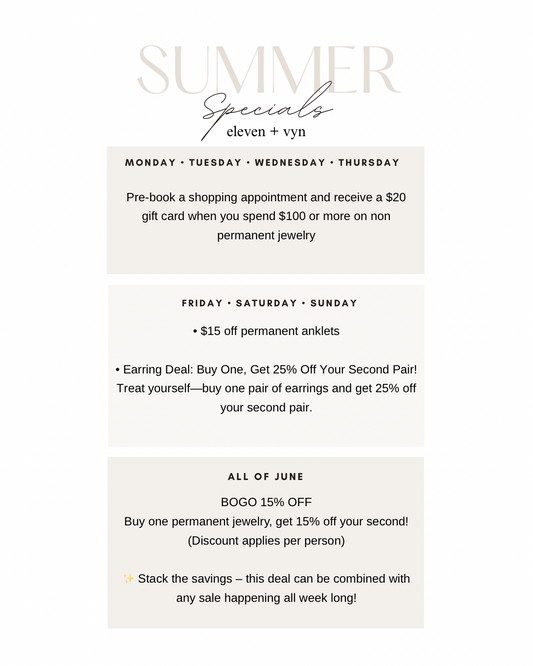 Summer Specials
