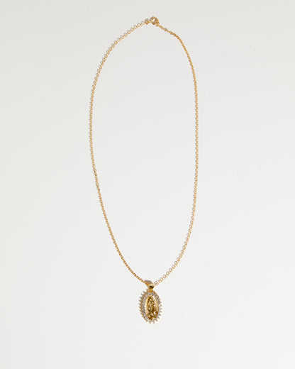 Mother Mary CZ necklace