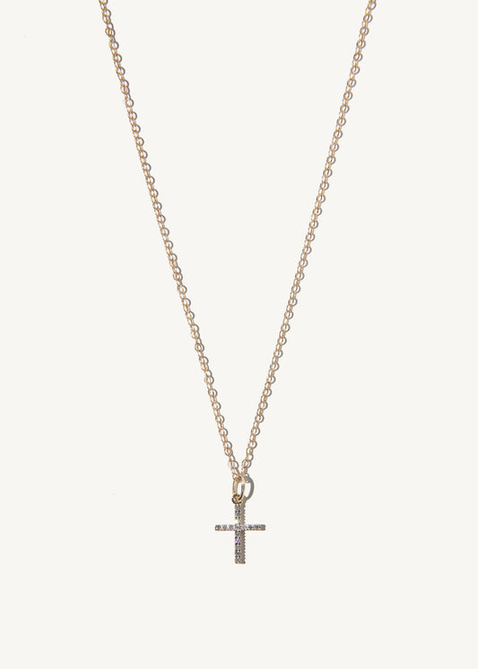 Diamond Faith Cross Necklace