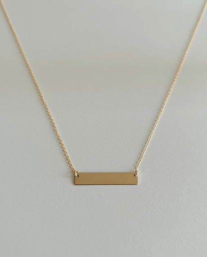 Bar Necklace • Engravable
